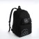 Youth backpack from a lightning textile, 3 pockets, a bag, a suitcase holder, black color is black