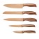 Lenardi knife set, on a stand, 5 items