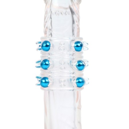 A set of nozzles of massage, stimulating, with a vibro -ring, gel silicone, 5 pcs-7
