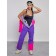 Combineson ski female winter, size 48, purple color