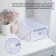 Shoe storage box Large Size sharing 22 × 34 × 13 cm, white color