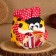 Charm - Brownie "Sanya with an accordion", h = 20 cm