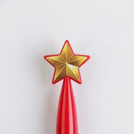 Handle Blue Blue Paste “The most brave”, plastic, with a star on a backing substrate-2