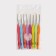 A set of hooks for knitting, with a plastic handle, d = 0.8-2 mm, 8 pcs, color colorful color
