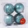 Set of balls Plastic D-8 cm, 4 pcs "Jane Cosmos" Emerald