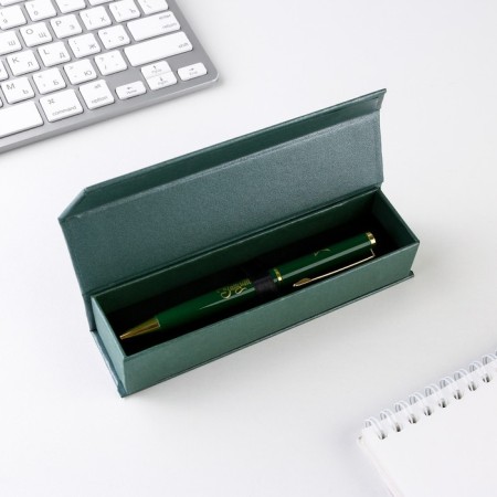 Pen in the case “Happy Defender of the Fatherland Day”, metal, 1.0 mm, blue paste-1