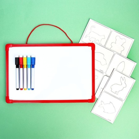 Magnetic marker board “I'm learning to draw. Stencils "-1