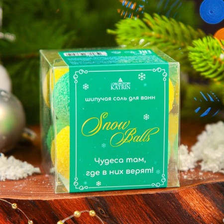 A set of bombs for the baths Snow Balls "Miracles where they believe in them," 160 g-1