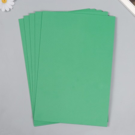Foamiran "coniferous" 2 mm format A4 set 5 sheets-1