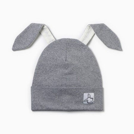 Children's hat "Banny", gray color, size 46-50