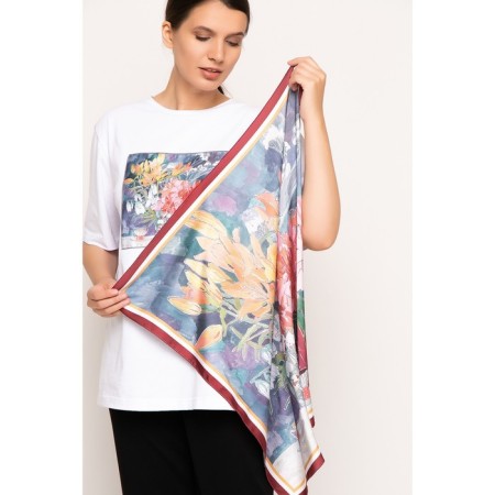 Women's scarf, size 70x70 cm-3