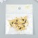 Decor for creativity plastic "Bee with golden lines" 2.6x3.1 cm