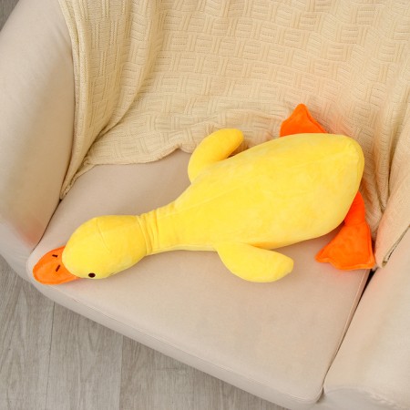Soft toy "Goose", 60 cm, yellow color-3