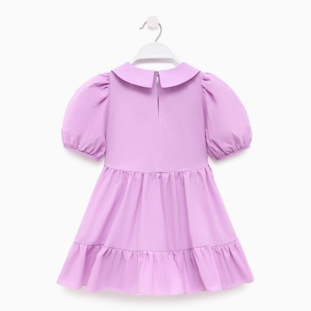Children's dress with collar Kaftan, size 30 (98-104 cm), lilac color-10