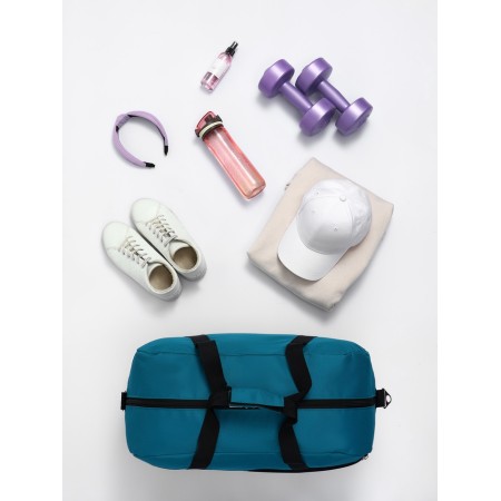 Road bag, textura, large size, turquoise color-1