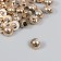 Buttons plastic for creativity on the leg "Golden Hemisphere" set of 30 pcs 1.2x1.2 cm