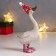 Souvenir Polystone "Lapnoi goose in the New Year's cap" 14x9.3x5.2 cm