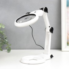 Lupa lamp for LEDX18 creativity from 3AAA, USB white 24.5x22 cm