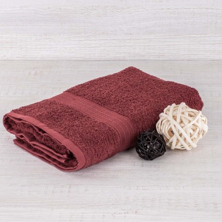 Terry towel 40x70 cm, burgundy, 440 g/m2, cotton 100%