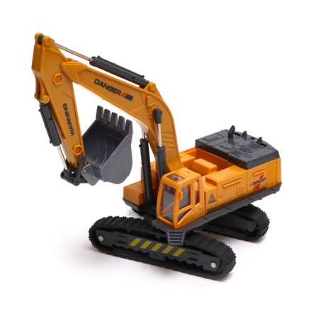 Metal Excavator "StroyTechnics", movable parts, with plastic elements-3