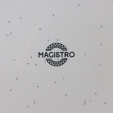 Porcelain dessert plate Magistro urban, D = 17 cm, white color in specking-4
