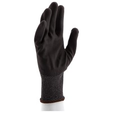 Knitted garden gloves, knitting class 15, with polyurethane coating, size 9, Sibrtekh