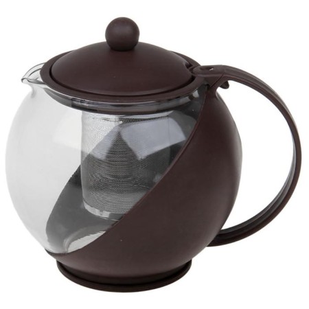 Glass teapot “Care”, 1.25 liters, with metal sieve, color mix-3