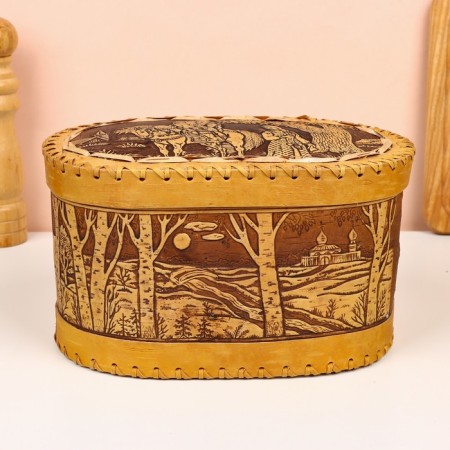 Batonnitsa "Fairy Tale", 26x17x15 cm, birch bark