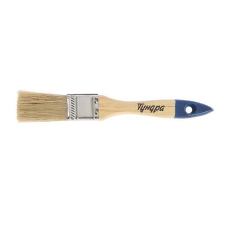 Brush flat tundra, natural bristles, wooden handle, 1 ", 25 mm-3