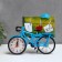Photo frame Plastic with clock "Bicycle" mix 10x15 cm, 5.6x21.5x18 cm