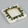 Gold chocolate box, with a window, 10.2 x 1.4 x 10.2 cm, New Year