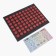 Iplikator-river, the basis of Spanbond, 70 modules, 32 × 26 cm, dark gray/red color