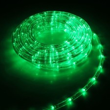 Luazon Lighting 10 mm light cord, IP65, 5 m, 24 LED/m, 220 V, 8 modes, Green glow