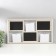Photo frame plastic in 6 photos "Warm memories" with clothespins, black and white 53x30 cm