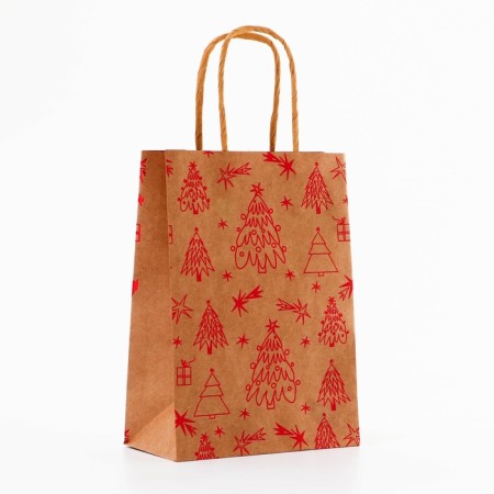 Tissing craft package, round handle, "Christmas trees" 15 x 21 x 8 cm, 120 g-3