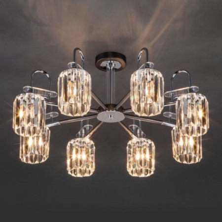 Tenia chandelier, 8x60W E14, graphite color-1