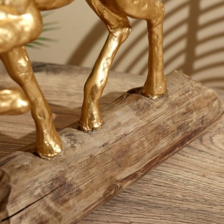 Souvenir "Deer" Polim. Smol, manpower tree 26.5x13x36 cm-5