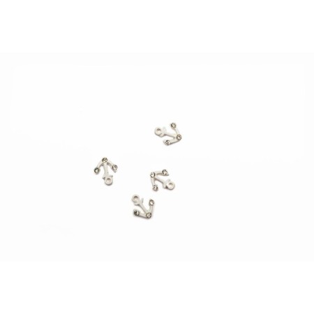 Metal fittings Pole "Anchor", White, 4 pcs