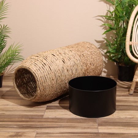 A set of wicker pots, 2 pcs, 80x35x35/57x30x30 cm-4