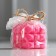 Figure candle "Geometry", pink