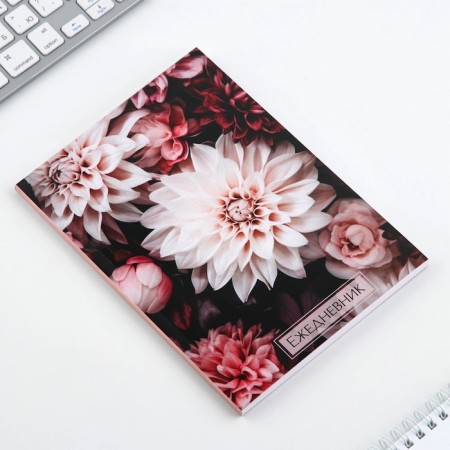 Diary in a thin cover A5, 72 sheets "Flowers"-3
