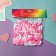 Hair elastic band "Mahrushka Sport" (set of 100 pcs) 1.5 cm, bright pink-white