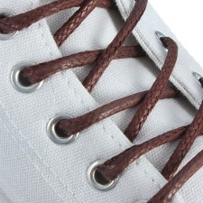 Braus shoes, round, with impregnation, d = 5 mm, 75 cm, brown color
