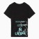 T -shirt female, black color, size 46