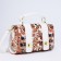 Bag-mixer on fasteners, brown/white color