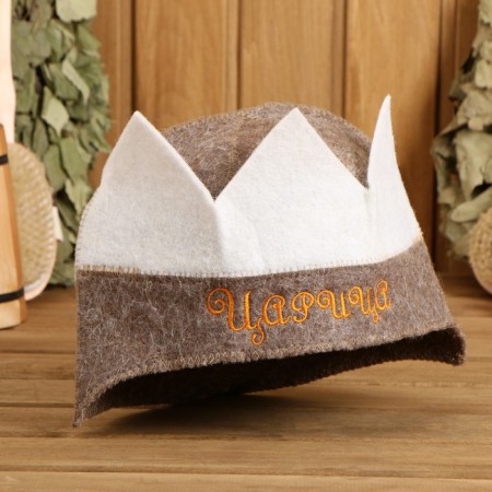Hat for a bath and sauna (cap) Crown Queen