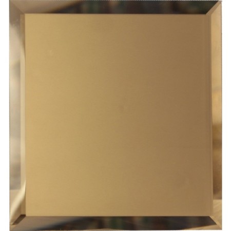 Square mirror bronze uterus tiles with fake 10 mm, 250x250 mm-1