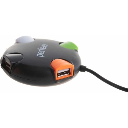 USB bias (Hub) Perfeo PF-VI-H020, 4 ports, USB 2.0, black-3