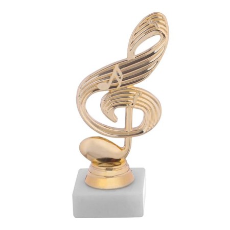The Cup "Violin key", award figure, a stone stand white, 14.5 x 5 x 5 cm.-2