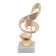 The Cup "Violin key", award figure, a stone stand white, 14.5 x 5 x 5 cm.